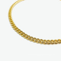 Fashion Cuban Chain Stainless Steel Jewelry Gold Plated Gold Jewelry Necklace
